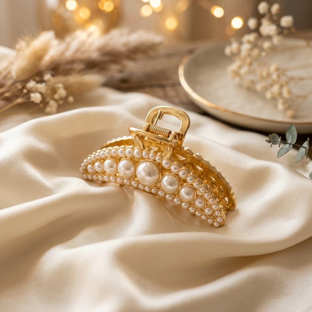 Crystal Butterfly Clip